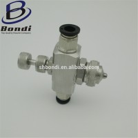 1/8'' industrial coating textile misting nozzle ,stainless steel Siphon Round spray air atomizing nozzle