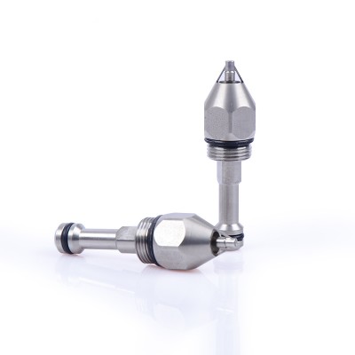 Air and water ultrasonic atomization spray nozzle