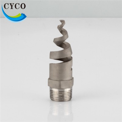 1/4 inch to 4 inch Stainless Steel Solid Cone Spiral Spray Nozzles for Scrubber Exhasted Gas Cleaning